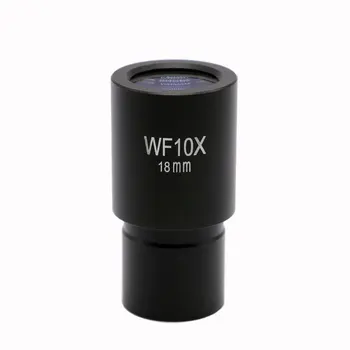 WF10X 18 mm-es mikroszkóp okulár 23,2 mm-es rögzítésű széles látóterű szemlencse Microscopio számára