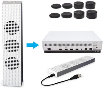 Xbox One esetén Vékony játékkonzol-hűtőventilátor 2 USB-porttal Hubbal és 3 H/L sebességbeállítással ONE S hűtőventilátorokhoz Hűtőventilátor