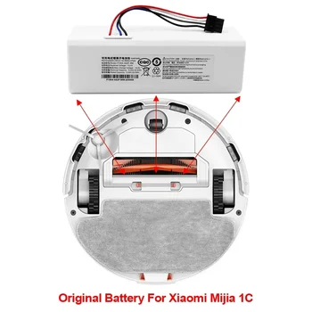 Xiaomi robot akkumulátorhoz 1C P1904-4S1P-MM Mijia Mi porszívó seprő felmosórobot csere akkumulátor G1