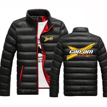 Új CAN-AM BRP Men téli pamut kabát meleg kabát cipzáras kapucnis pulóver pulóverek nyomtatás felsőruházat Sport széldzseki Top férfi ruhák