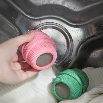 Új kiadás 1Pc puha szilikon ránctalanító mosodai szövetlágyító golyó mosógéphez Háztartási tisztító eszköz