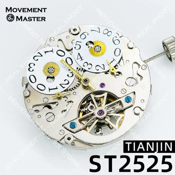 Új ST25 Sirály ST2525 óra mozgás Tianjin eredeti Kína mechanikus automatikus mozgás 5 kéz