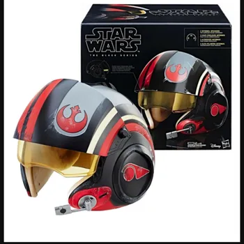 Új Star Wars Poe Dameron sisak A Black Series elektronikus X-szárnyú pilóta vadászsisak C1441 mikrofonnal Halloween cosplay