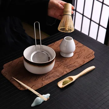 Új teahabverő matcha ecset Baibenli Combo Song Dynasty tea matcha teakészítő bambusz kerámia eszközkészlet Japán stílusú díszdoboz