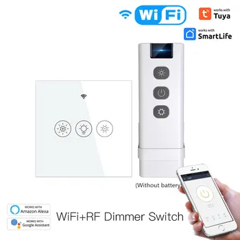 Új WiFi RF Smart Light Dimmer kapcsoló 2/3Way Smart Life/Tuya APP Control Alexa hangasszisztensekkel