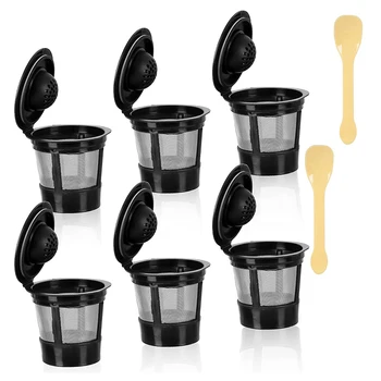 Újrafelhasználható K csészék Keurighez, univerzális újratölthető Kcups kávészűrők K-Supreme és K-Supreme Plus készülékekhez Keurig 1.0 és 2.0 készülékekhez