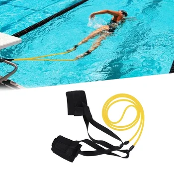 Úszásellenállási öv szett úszó edzőszalag úszó rugalmas edzőöv egy derékpánttal egy hurok egy hálózsák 3m vagy 4m